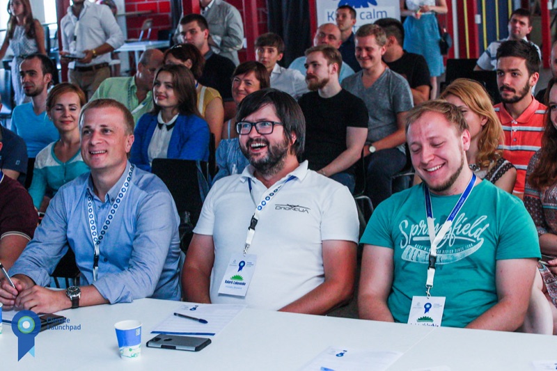 Engaged audience at ClimateLaunchpad startup pitch event